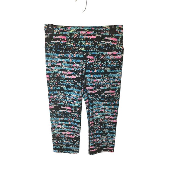 Victoria's Secret Sport Pants Women's Size Small Black Multicolor Stripes - Picture 1 of 5